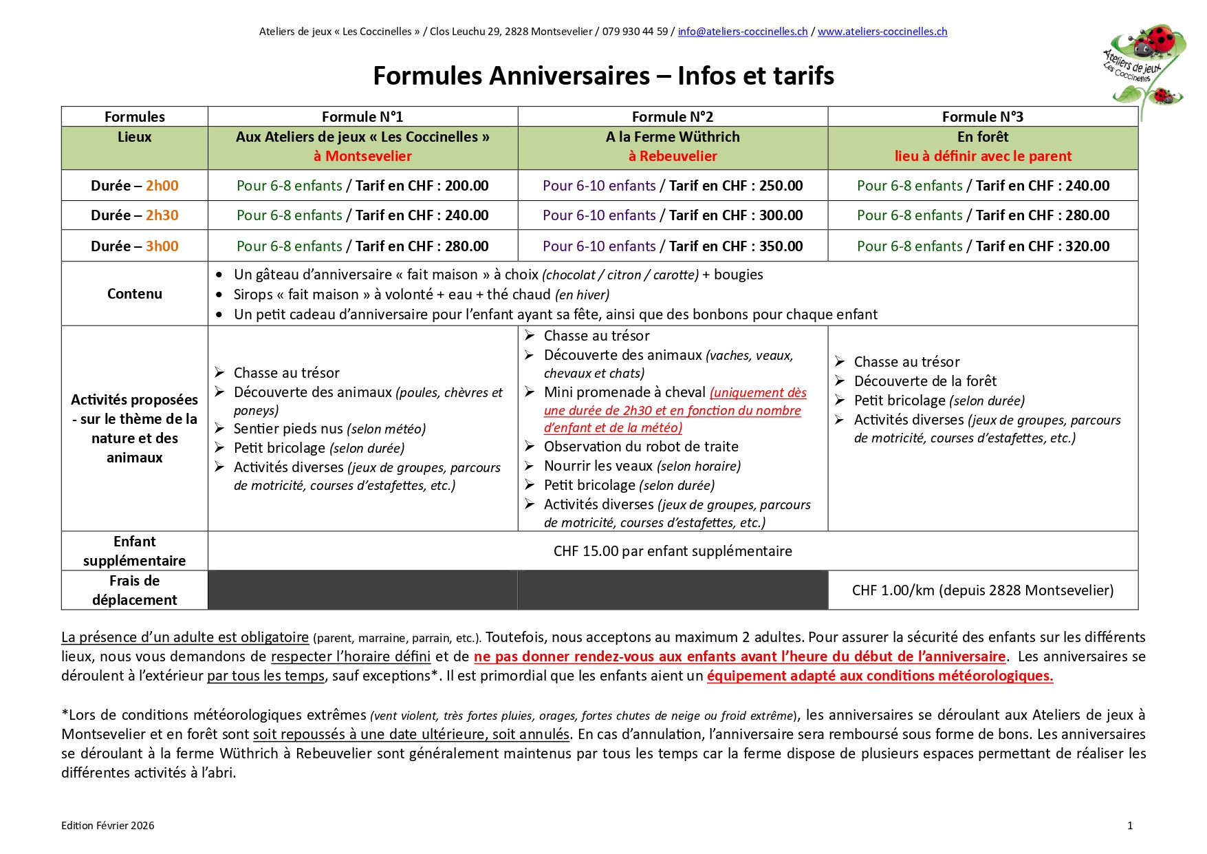 Formules Anniversaires Infos et tarifs page 0001